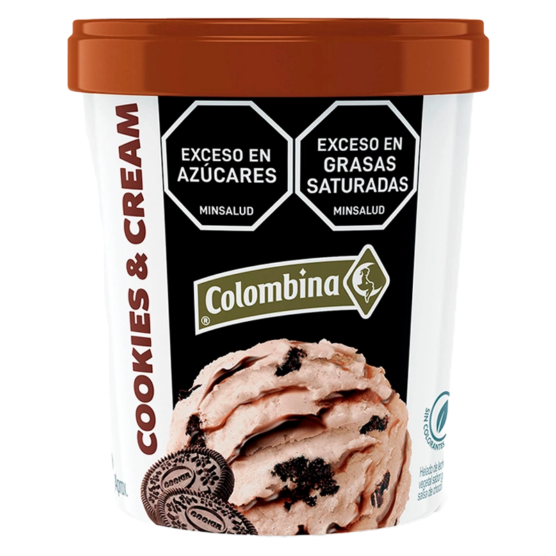 HELADO COLOMBINA COOKIES&CREAM X600GR